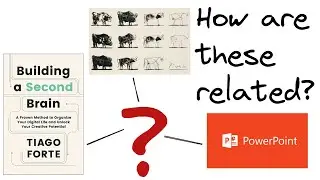 How are Picasso's Bull, Tiago's Building a Second Brain Book, and PowerPoint presentations related?