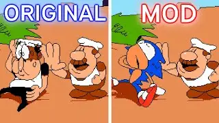 Pizza Tower, but I wanna play as SONIC AGAIN! :D [Pizza Tower mods Gameplay]