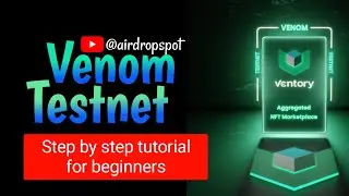 Venom Testnet Tutorial | Ventory Marketplace | Step By Step Tutorial For Beginners