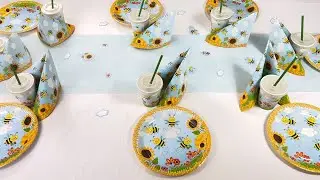 Niedliches Bienchen Dekoset zum Kindergeburtstag