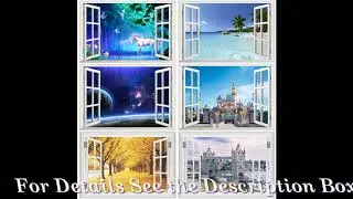 3d Window Wall Stickers For Living Room & Bedroom Room