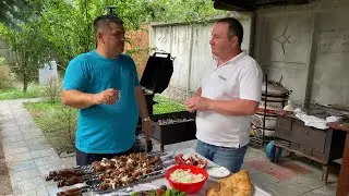 Meeting with Murat @OS Media The kitchen prepared a kebab of tongues