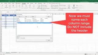 Create a Dynamic Name Range Table in Excel