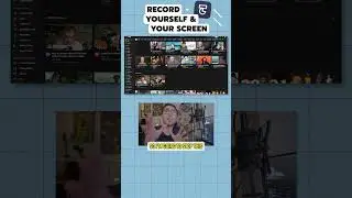 How to Record Yourself and Your Screen at the Same Time #shorts
