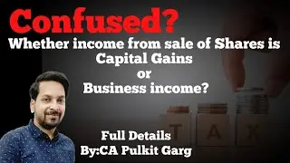 Tax options for Income earned from Sale of Shares & Securities @FinTaxSnippets