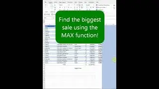Find the biggest sale using the MAX function!