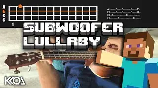 C418 SUBWOOFER LULLABY Ukulele Tutorial
