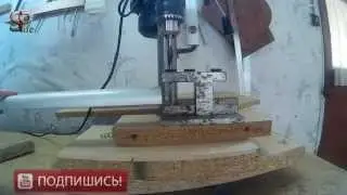 Как собрать шкафа купе? Вот так я сверлю боковой профиль.