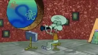 squidward answers the door