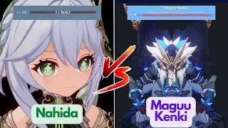 1 HP Nahida vs Maguu Kenki - Genshin Impact Challenge