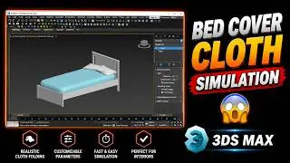 Stop Modeling Bed Covers Manually! 3ds Max Cloth Modifier Trick
