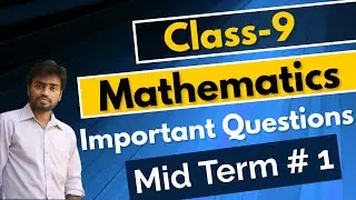 Class-9 Mid Term - 1  Mathematics | Important Questions with Solution | Both Medium 