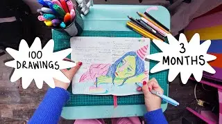 * 100 DOWN 200 TO GO * A DAILY DRAWING CHALLENGE UPDATE