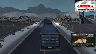 Euro Truck Simulator 2 Dangerous Ice Road Game Play