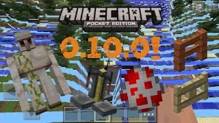 MINECRAFT PE 0.10.0 UPDATE REVIEW! | SKINS! MUSIC! TRADING! AND MORE!