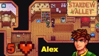 Stardew Valley - Alex five hearts event