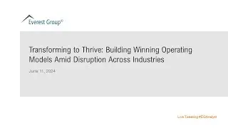 On-demand Webinar: Transforming to Thrive: Building Winning Operating Models Across Industries