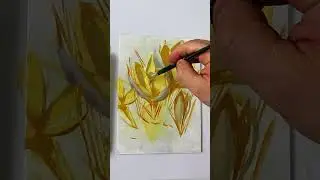 Этюд цветов маслом