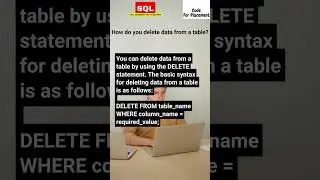 How do you Delete Data from Table? 