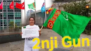 Narjan Muzapberova Protest 2nji gun | TURKMENISTAN
