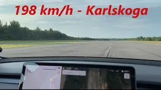 Tesla Model 3 SR+ | 0-198 km/h | Karlskoga Flygplats 19:e Juni 2023 | Test 1.