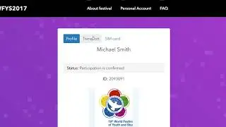 WFYS2017 - How to upload tickets to the Personal Account