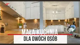 Mała kuchnia dla dwóch osób w kształcie litery U