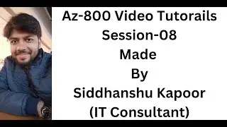 AZ 800 Video Tutorial in Hindi Session 08 AD Schema and GC || Netexpertz ||