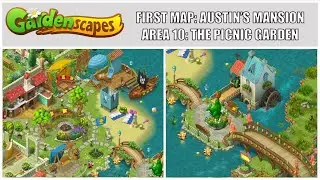 Gardenscapes: New Acres Gameplay Part 8 - Restoring Area 10: The Picnic Garden
