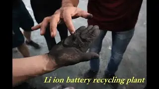 Pre-shredding starts li ion batteries recycling#liionbatteryrecyling