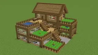 Minecraft - How to build a Large Farm House