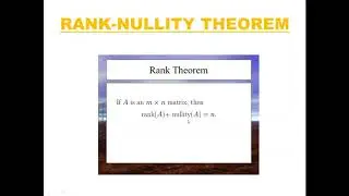 RANK OF A MATRIX - E-transformation, row echelon form