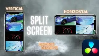 How to do VERTICAL/HORIZONTAL Split screen in DaVinci Resolve 18.6 | Made SIMPLE 🔥