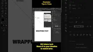 How To Make Wrapping Text Effect in Adobe Illustrator 