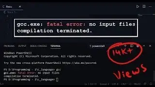 gcc.exe fatal error no input files compilation terminated 