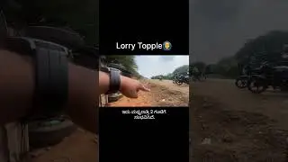 Lorry topple at 2AM. 