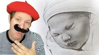 How to Draw a BABY - Pencil Portrait Tutorials