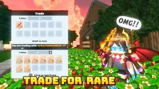 Trading items to get New Rare on Skyblock Trade! (Blockman Go)