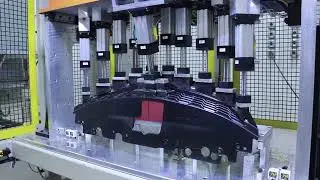 Fascia Emblem Snap Press Assembly, Tooling Tech Group
