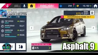 Test Drive MITSUBISHI LANCER EVOLUTION || ASPHALT 9 LEGENDS