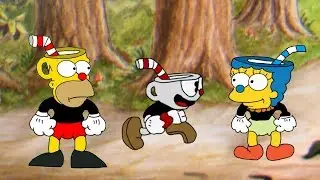 Homer Simpson in Cuphead... (Cuphead  Animation)