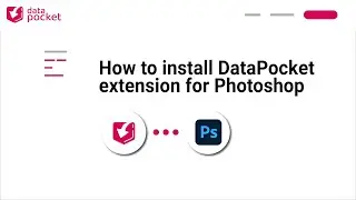 How to install the DataPocket extension in Photoshop
