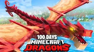 I Survived 100 Days as a DRAGON TAMER in Minecraft Hardcore...