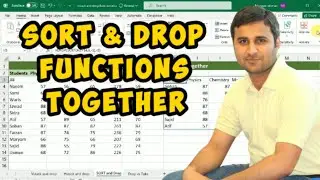 Mastering Excel Formulas: SORT Function and DROP Function Together for Data Manipulation