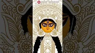 #durga #mahalaya #drawing #durgamaa #durgapuja #agomoni #art #shorts #painting #puja #navaratri