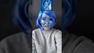 SADNESS 🌧️ ПЕЧАЛЬ #youtubeshorts #makeup #makeupartist #cosplay #косплей #disney #insideout