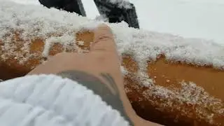 Primeira neve de 2023 em Saint Nicolas la Chapelle