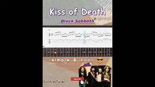 Best part of Black Sabbath-Kiss of Death [ Guitar Fingerstyle Tabs | Shorts ]