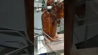 Переход ПЭТ тары на круглый поворотный стол.