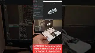 Accelerometer Data Visualization Using ESP32 and Qt6 QML #esp32 #qml #qt #electronic